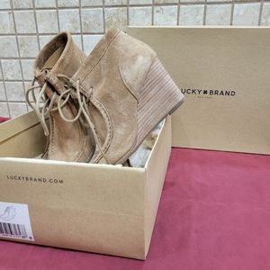 Lucky Brand suede booties